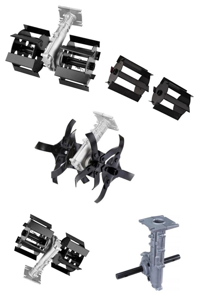 Super Seri 2'li Muhteşeme Çapalama ve Toprak Eşeleme Tek Gövde 26-28mm 9Diş Uygun Tırpan Başlığı Set