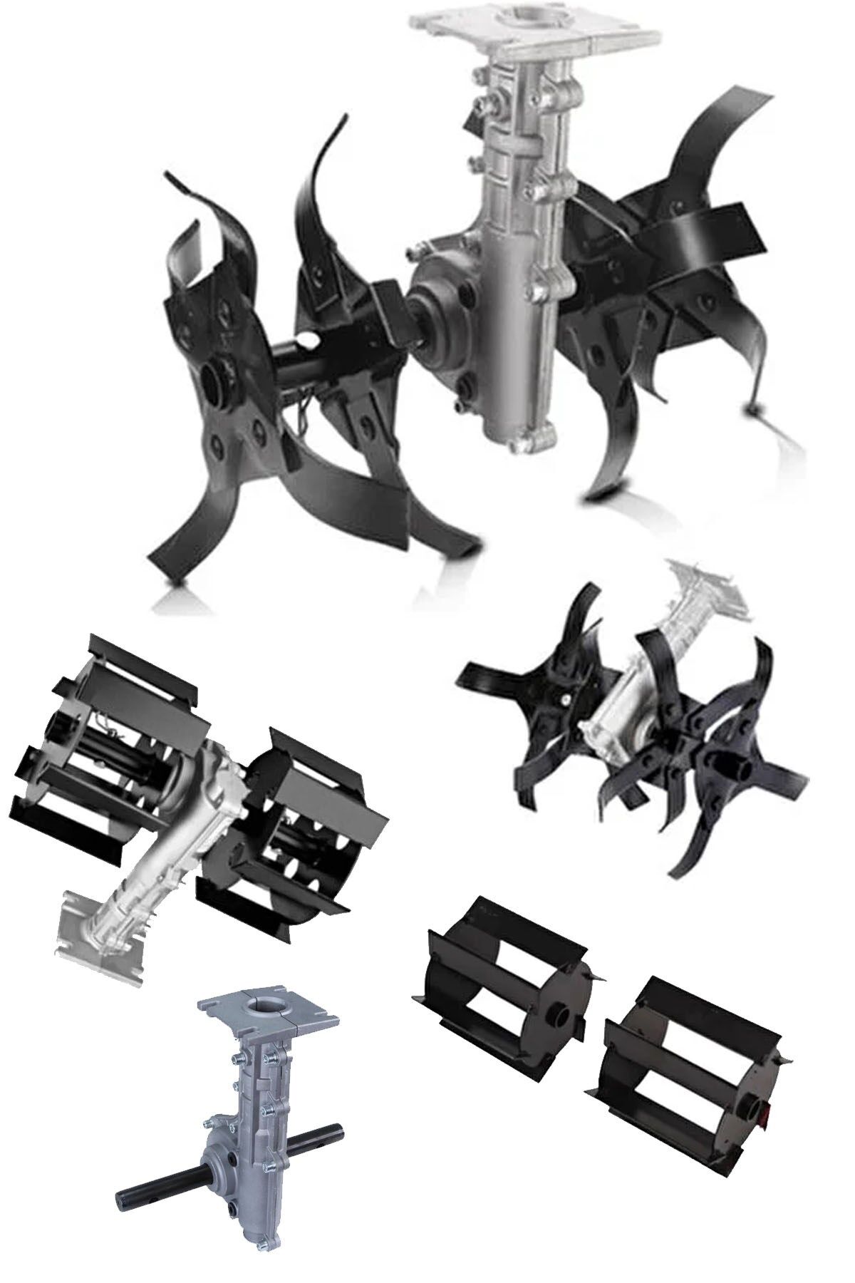 Super Seri 2'li Muhteşeme Çapalama ve Toprak Eşeleme Tek Gövde 26-28mm 9Diş Uygun Tırpan Başlığı Set