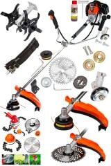 Alman YT14000 14HPX Metal Şanzıman Yan Tipi Benzinli Motorlu Ot Çalı Çim Biçme Çapalama Makinesi
