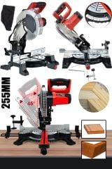 Staxx Premio Isınmaz Motor 255mm Hassas Kesim Açılı Gönye Kesme Makinesi 3500W