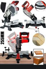 Staxx Premio: 255mm Hassas Kesim Açılı Gönye Kesme Makinesi - Isınmaz Motor, 3500W Güç