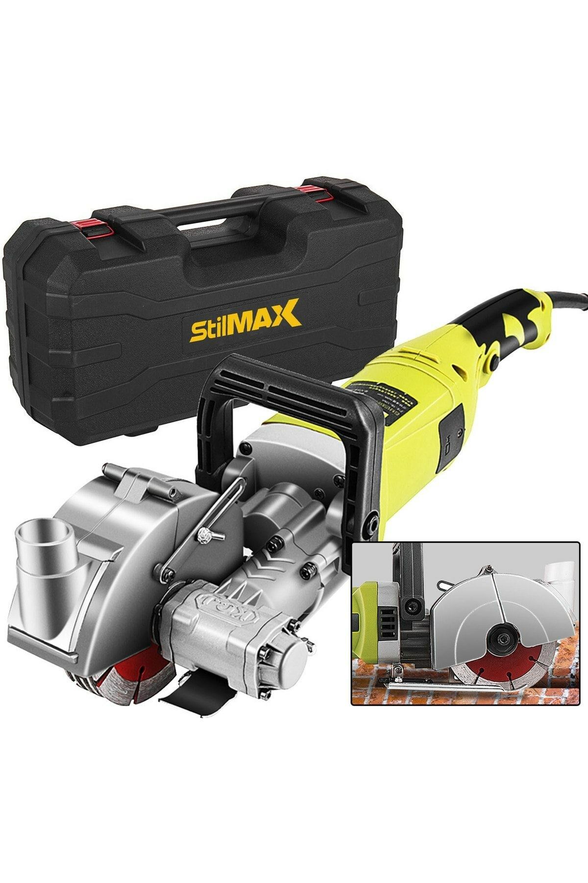 Titanyum-X Seri Duvar Oluk Açma Makinesi Kanal Açma Kesme Makinesi 5 Bıçaklı 40mm 3500Watt 4.5Kg