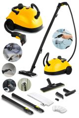 Germany Clean13 13 Parça Aksesuar Hediyeli + 2500W Çok Amaçlı Fonks Buharlı Temizlik Makinesi 5 Bar