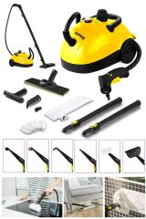 Stilmax  Çok Fonksiyonlu Buharlı Temizlik Makinası Cam Temizleme Nozüllü 2500W Full Aksesuar Hediye
