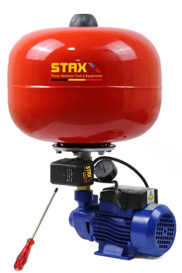 Bakır Sargı Qpht60 24lt Tanklı Santrifüj Otomatik Hidrofor 2 Daire Paket Hidrofor Pompa Seti 0.50 Hp