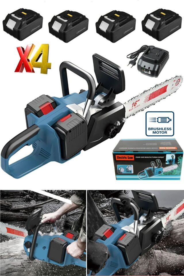 Torks 88 Vf 5 Amp Samsung X4 Akülü Ağaç Dal Odun Kesim Makinası 40 Cm Pala Full Performans