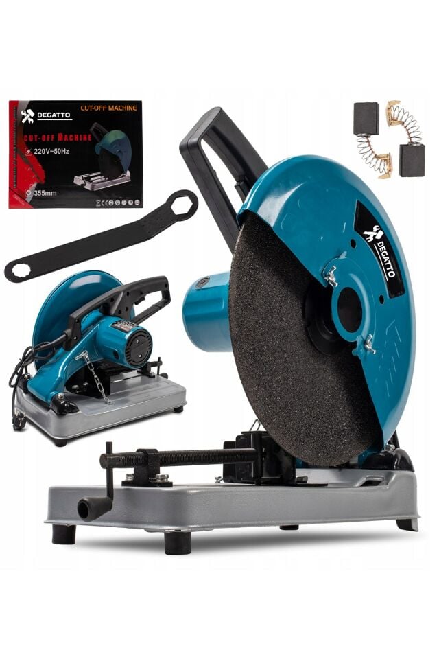 Alman Turbo 5000W Bakır Sargılı ÇİFT Çelik Şanzuman Profil Demir ve Metal Kesme Makinesi 355 MM