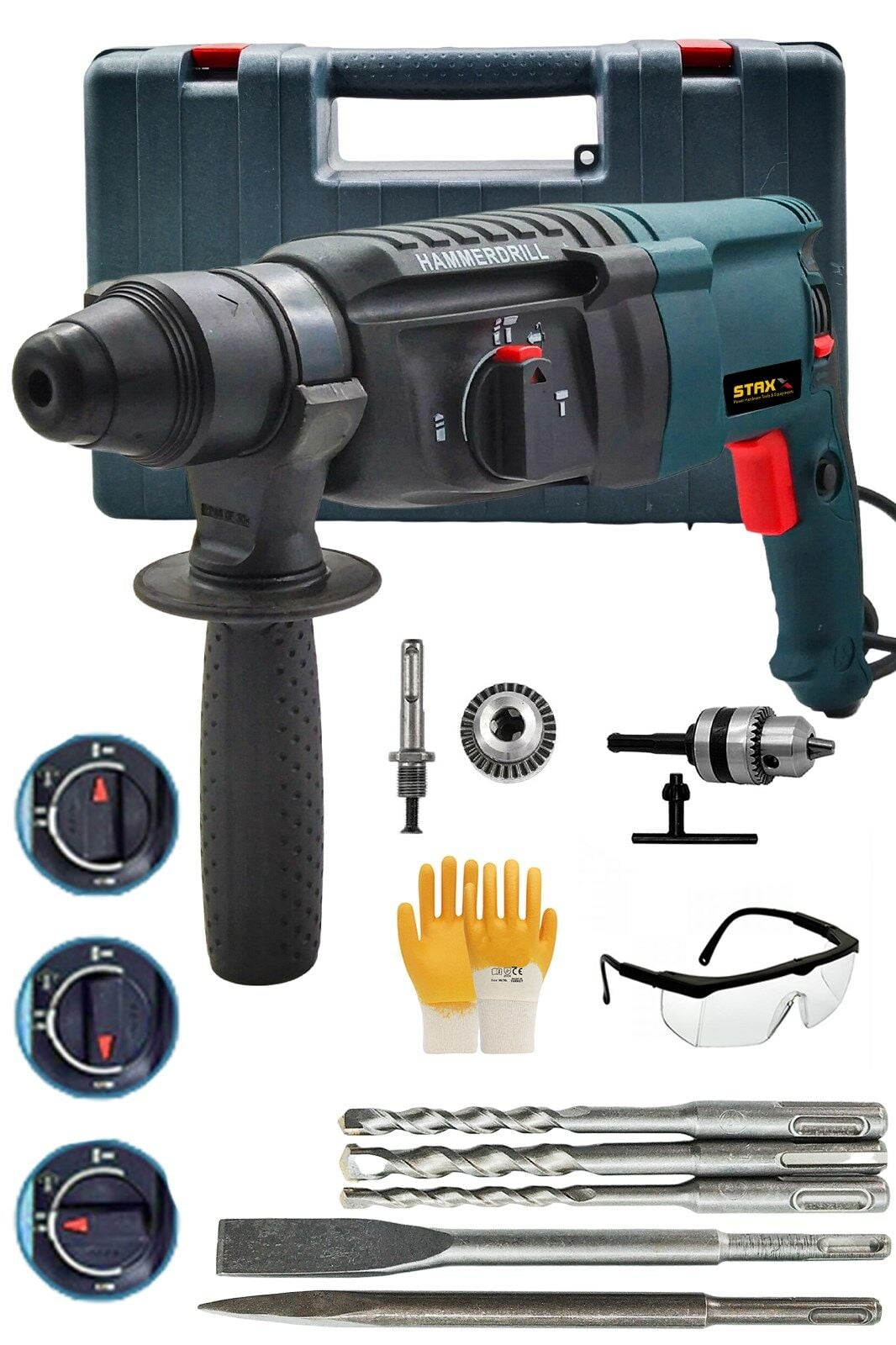 Staxx Power KD3085 Kırıcı Delici Matkap 2.26 850W 3.5J Kırım Gücü