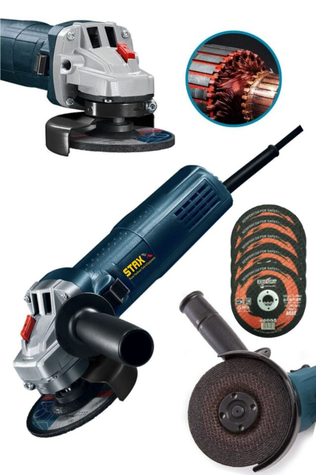 Staxx Power ST30AG Metal Kesme Avuç Taşlama Makinesi + Kesme Taşı 5 Adet