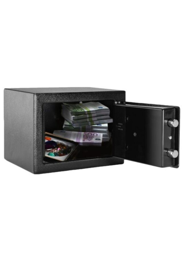 Yerli Üretim Elektronik Şifreli Çelik Para Kasası Otel Tipi Kasa 3mm Sac + Montaj Kit