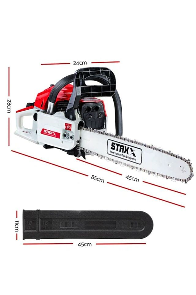 Ağaç Kesme Makinesi Benzinli Motorlu Testere 63cc 7.9hp Zinc .