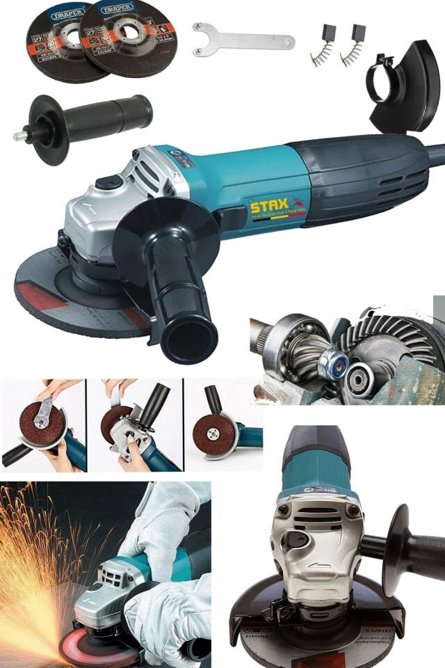 Metal Dişli Sistem Bakır Sargılı 900watt 115mm -125mm Spiral Avuç Içi Kesme Ve Taşlama Makinası