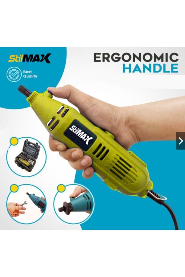 Germany Style 50 Parça Gravür Oyma Makinesi Dremel Taşlama Zımpara Kesme Seti 500 Watt