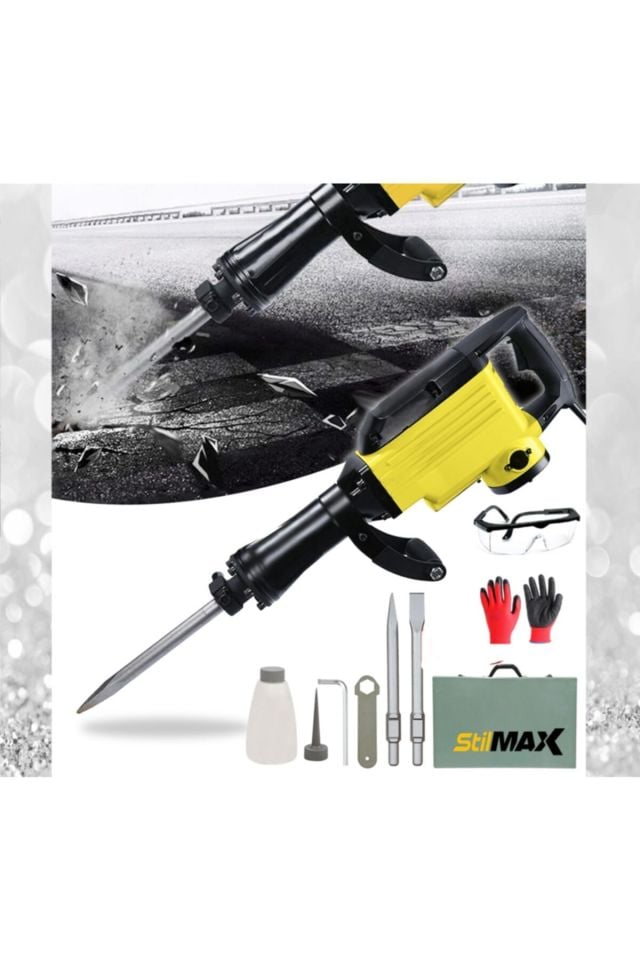 Germany Fast Torq Seri Pro 19kg Kırıcı Hammer 65mm 4500 W 58 Joule Yassı Sivri Uç Hediyeli