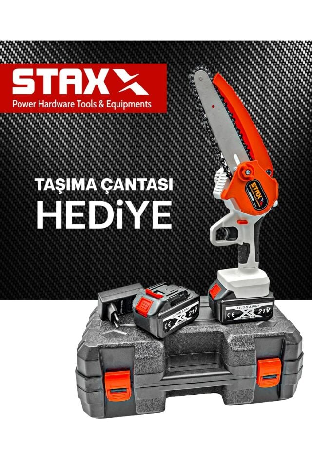 21v 3ah Super Seri Çift Akülü 15 Cm Pala Dal Budama Bıçkı Makinası Yağ Pompalı Seri Kullanım