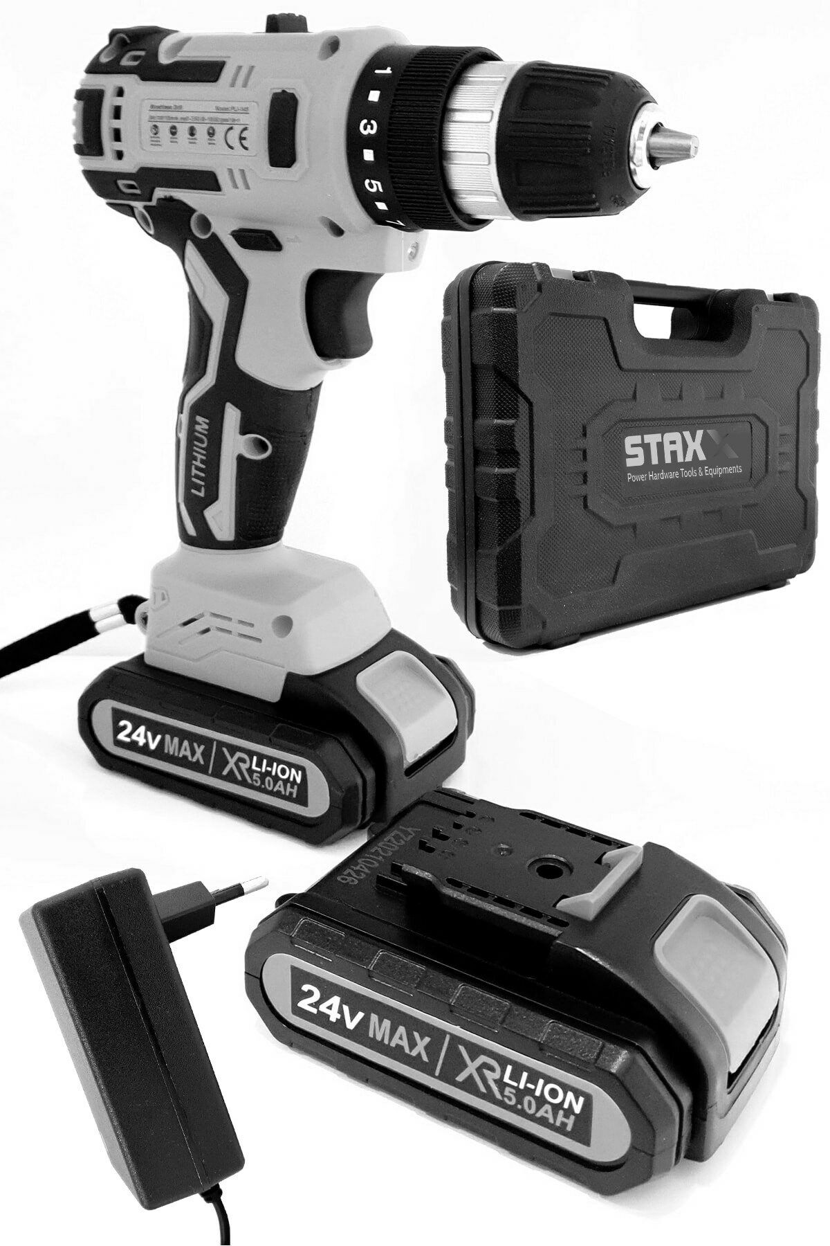 Staxx Power BLG76-2Li 24V 5Ah Li-ion Çift Akülü Darbeli Matkap Vidalama