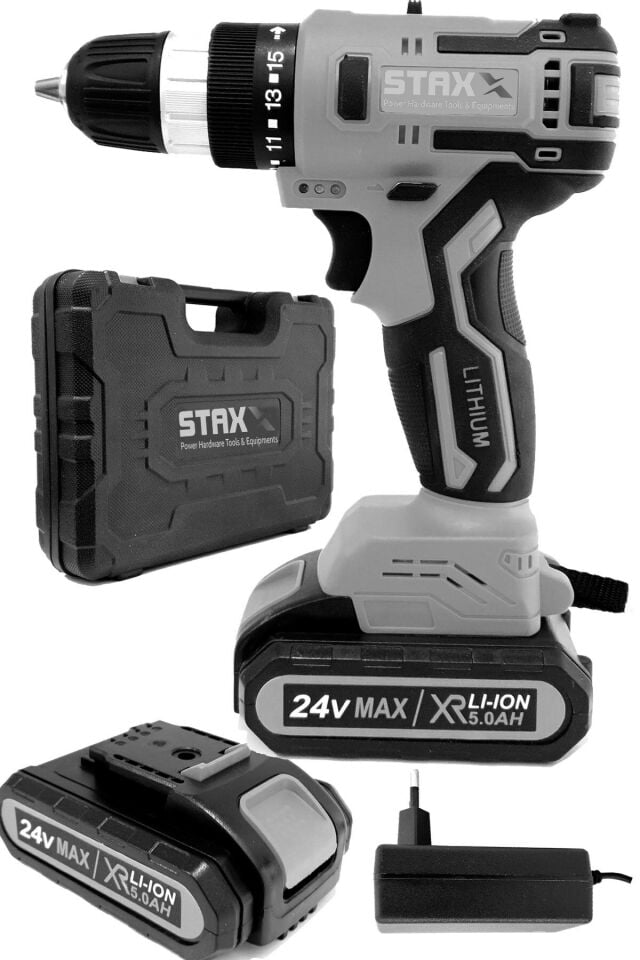 Staxx Power BLG76-2Li 24V 5Ah Li-ion Çift Akülü Darbeli Matkap Vidalama