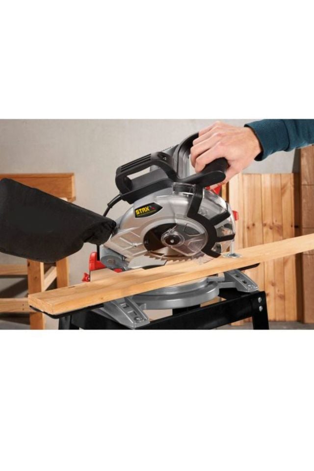 Hybrid Motor 210mm Açılı Kesme Ahşap Sunta Kesme Gönye Kesme Makinesi 1800 Watt + Eldiven Gözlük