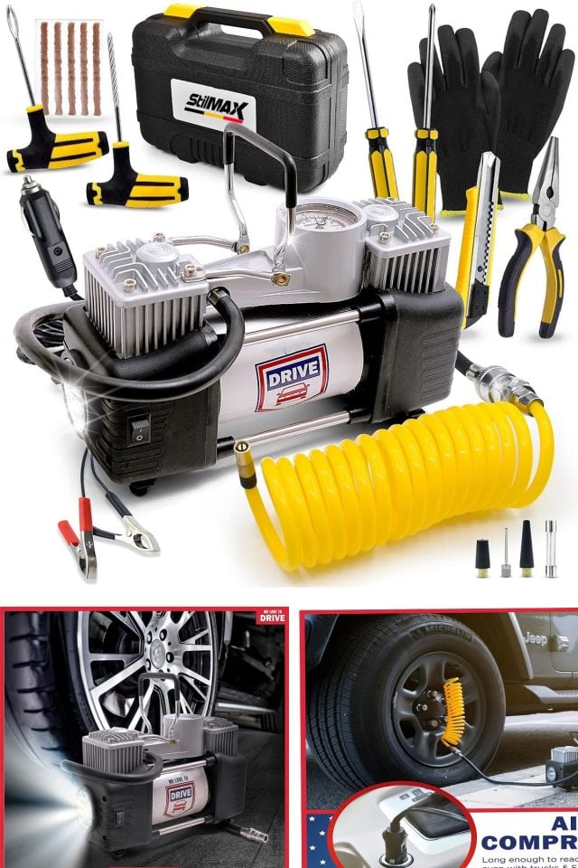 Stilmax STL12HK 12v 150psi Çakmaklı Çift Piston Hava Kompresörü
