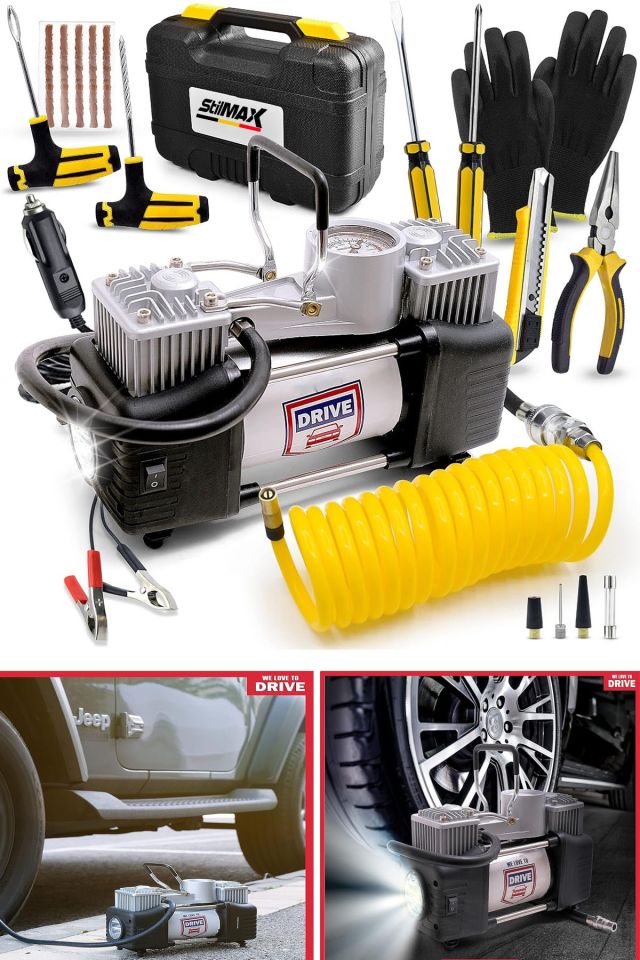 Stilmax STL12HK 12v 150psi Çakmaklı Çift Piston Hava Kompresörü