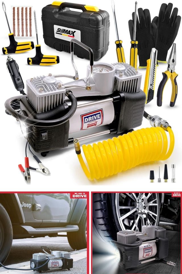 Stilmax STL12HK 12v 150psi Çakmaklı Çift Piston Hava Kompresörü