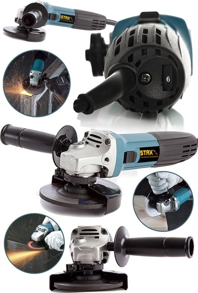 Germany 2700 Watt 6 Kademe Devir Ayarli Bakır Sargılı Avuç Içi Taşlama Spiral Makinasi + 5 Adet Taş