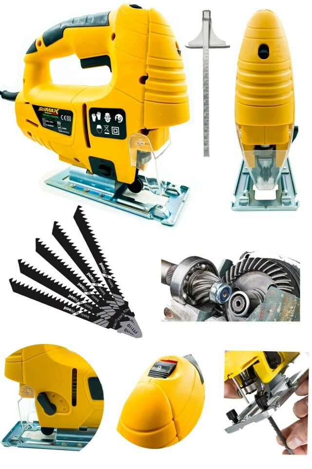 Stilmax JS40STL 4000W Profesyonel Lazerli Dekupaj Testere +Bıçak