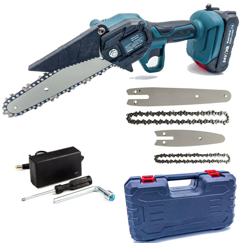 Stilmax 24 V 5AH Çift Akülü 10 - 15 CM Uzun Kısa Pala Dal Budama Makinesi