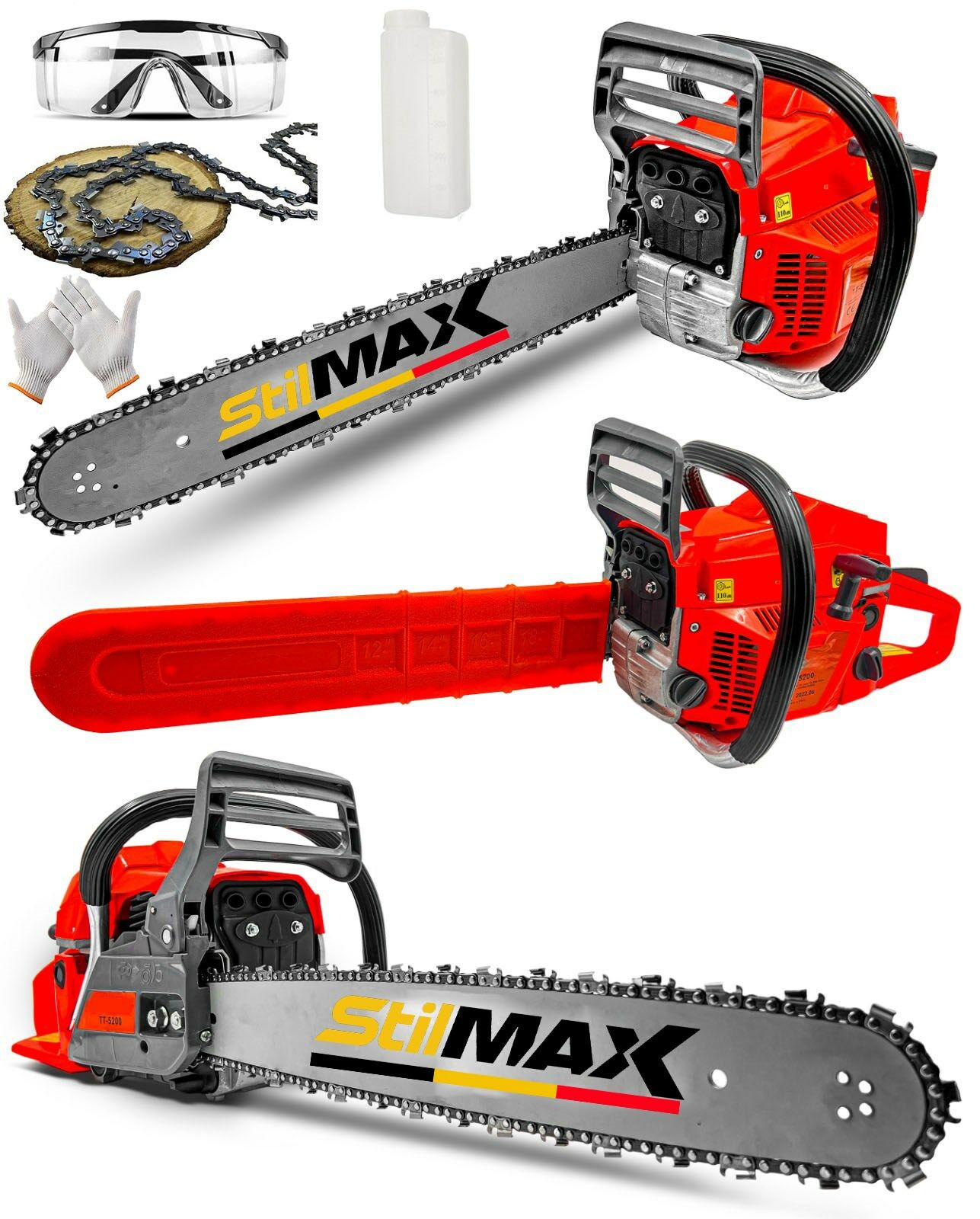 Stilmax Germany Turbo X9900 Benzinli Testere Ağaç Kesme Makinesi