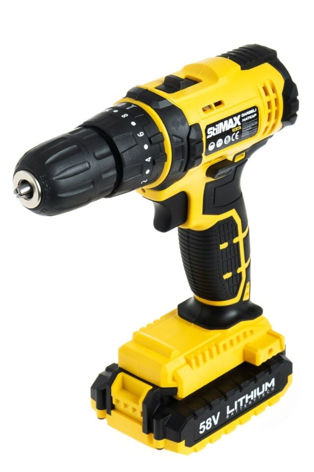 Germany Hybrid Brushless Motor 58v Panasonic Çift Akülü Darbeli Şarjlı Matkap Seti + 30 Parça Set
