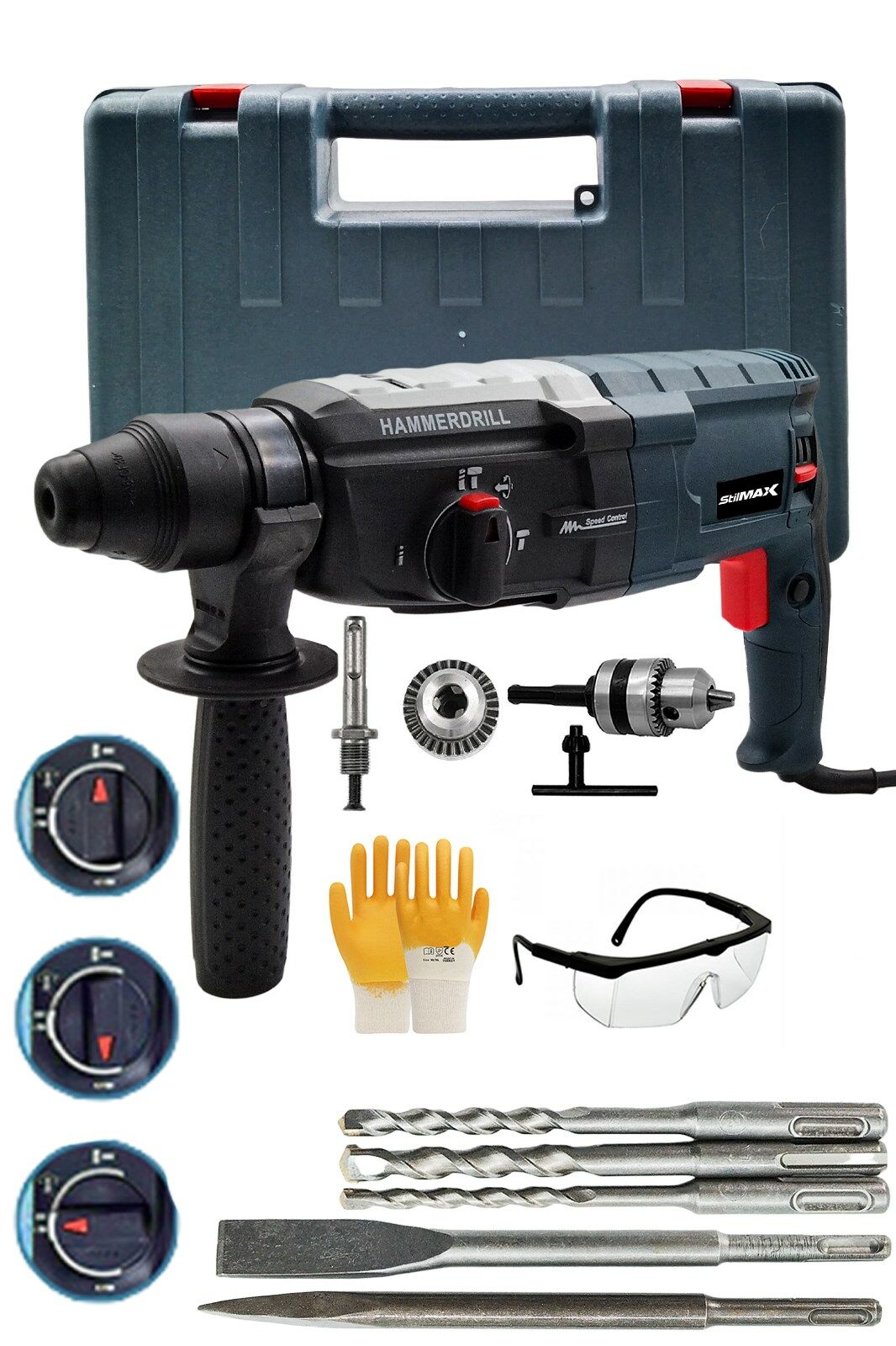 Stilmax STM4026 Kırıcı Delici Matkap 2.26 MM 5.5J 4000W Kırıcı