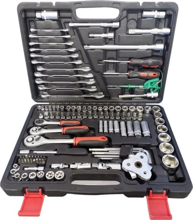Staxx Power Germany Cr-V Max 1/4 Cırcırlı 216 Parça Lokma Anahtar Takımı Oto Tamirci Full Tam Set