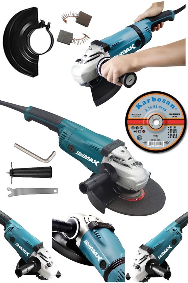 Stilmax STL9050 2700 W 230 MM Büyük Boy Taşlama Makinesi + Taş