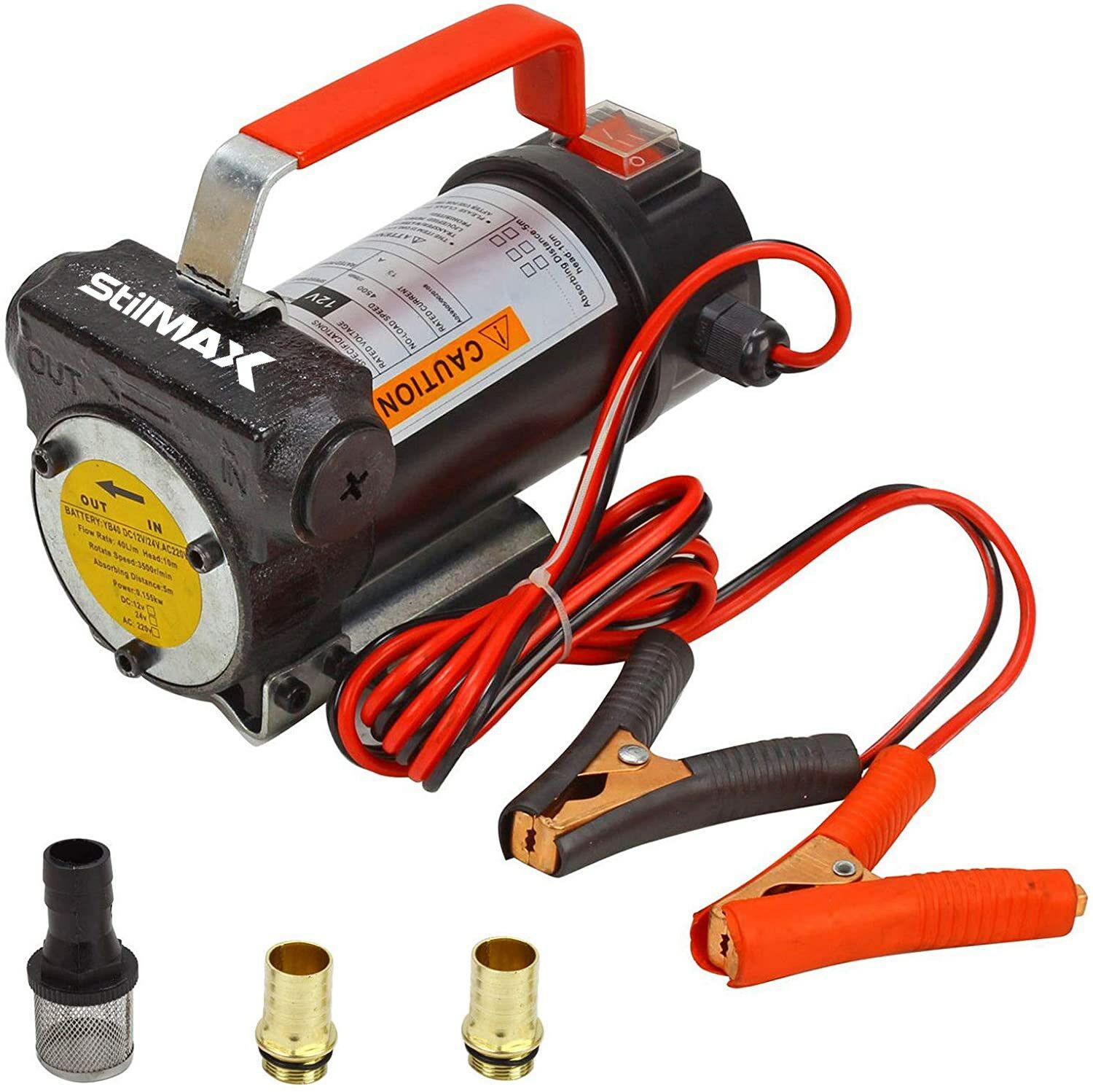 12V Kendinden Emişli Yakıt Sıvı Yağ Mazot Aktarma Transfer Pompa