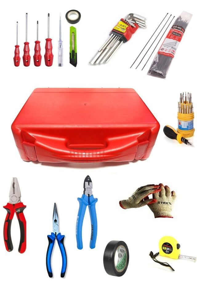 Stilmax 15 Çeşit 143 Parça + Full Double Boy Takım Çantası Dolu