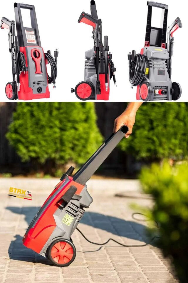 BL Motor 150 Bar Bakır Sargılı Musluk Ve Kovadan Çekme Yüksek Basınçlı Bahçe Oto Yıkama Makinesi