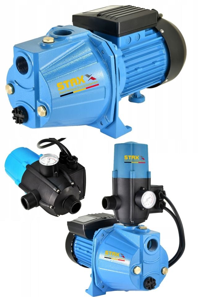 1.5HP Multijet Tam Otomatik Metal Dişli Sistem Bakır Sargılı Büyük  Boy Su Pompası Motoru Hidrofor