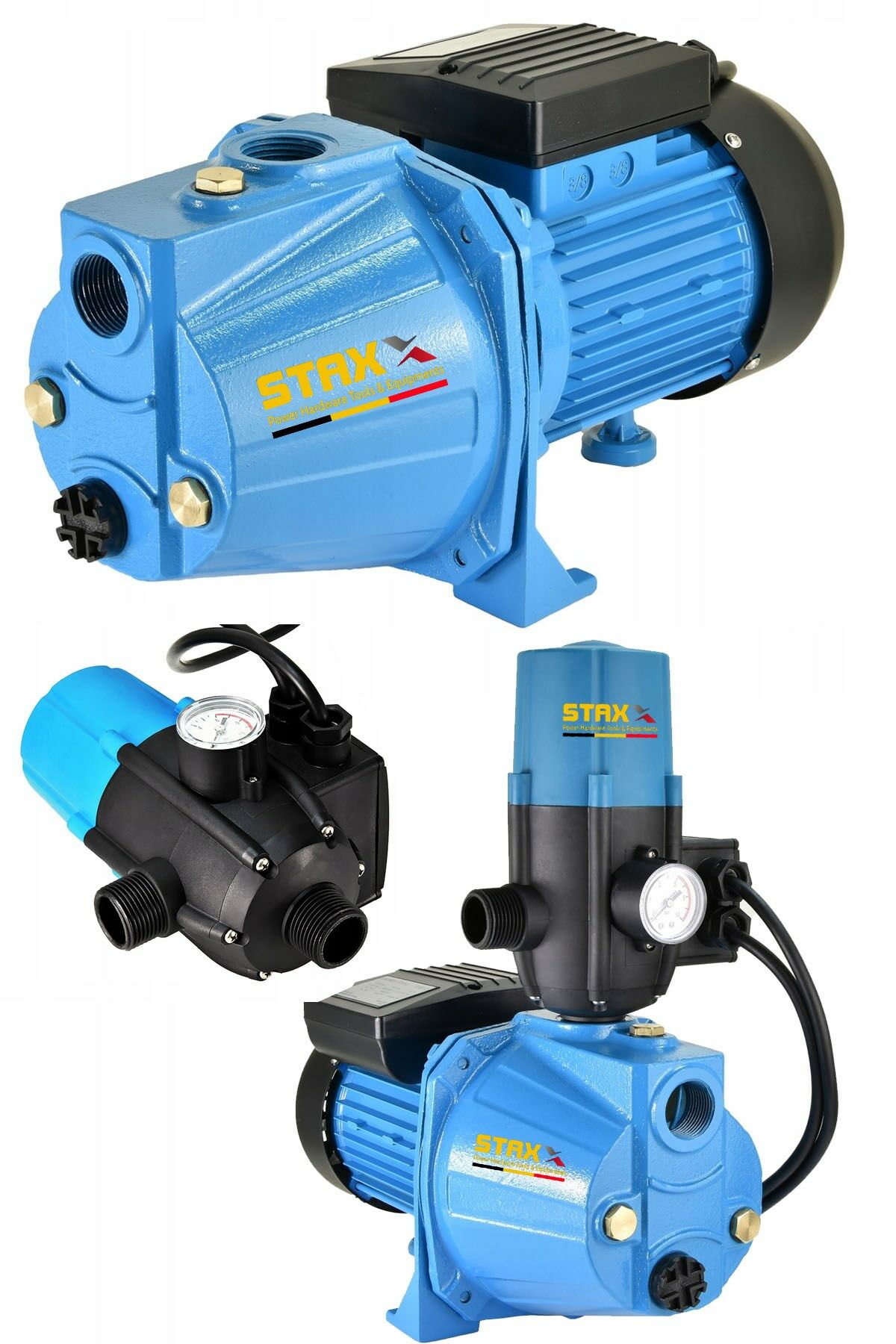 Yüksek Performanslı 1.5HP Su Pompası | Basınç Artırıcı Hidrofor | Bakır Sargılı & Metal Dişli