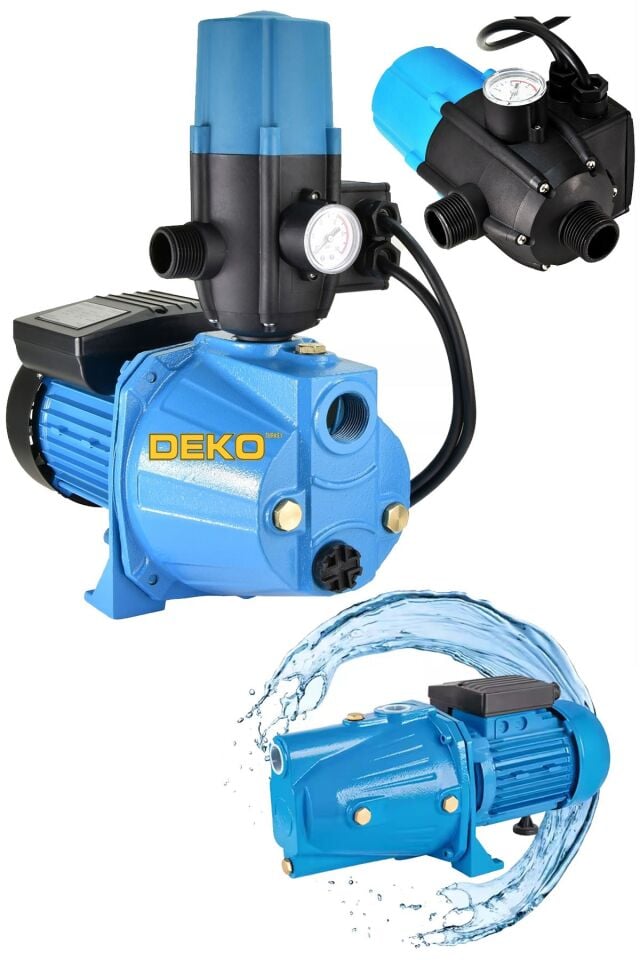 1.5 HP Metal Dişli Sistem Elektrikli Su Pompası  Yüksek Basınç, Otomatik Hidrofor, Ev & Tarla Bahçe