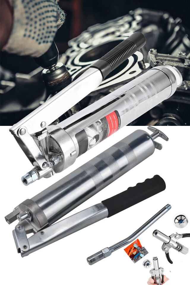 Alman Stilmax Havalı 500 CC Gres Yağ Pompası – Güçlü Tasarım Sanayi Tipi Büyük Boy