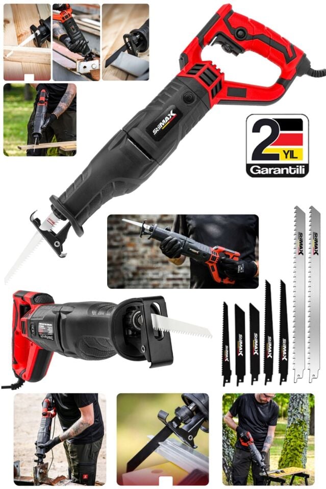 2800W Titanyum Motorlu Devir Ayarlı Tilki Kuyruğu 7 Bıçaklı Ahşap Metal Kemik Kesme Makinesi