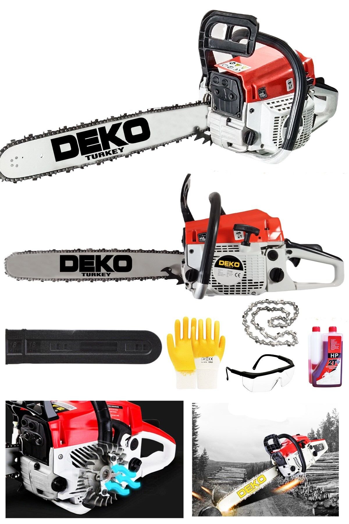 Deko Turkey DKT52YZM Benzinli Ağaç Kesme Makinesi 52cc 4.3HP