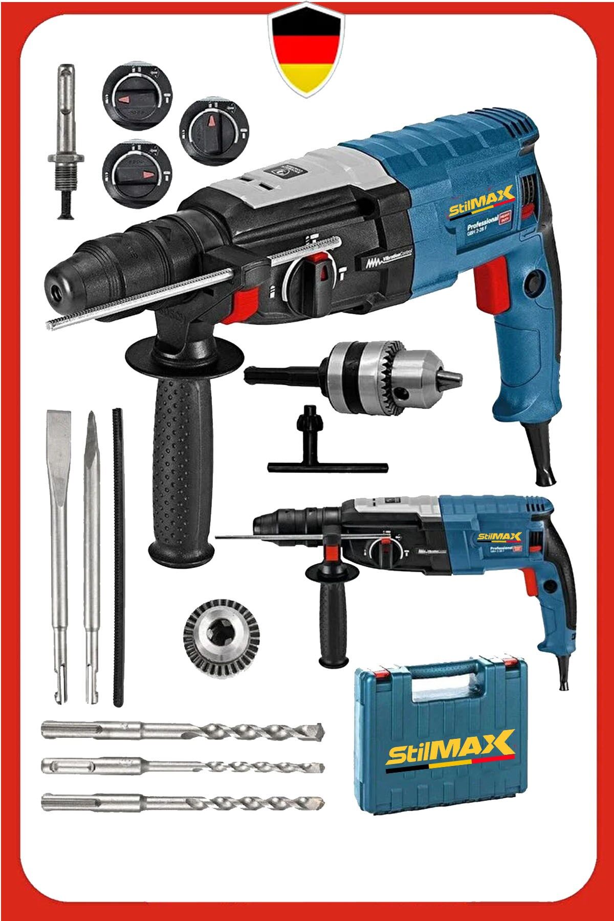 Bakır Sargılı Çelik Şanzıman 28mm Kırıcı Delici Hilti Darbeli Matkap Metal Dişli Şanzıman  3 Fonksiy